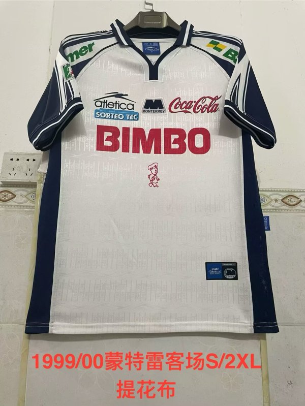 Retro Monterrey Away 1:1 Quality Soccer Jersey  1999-2000