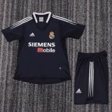 Retro Real Madrid Away  kids 1:1 Quality Soccer Jersey  2004-2005