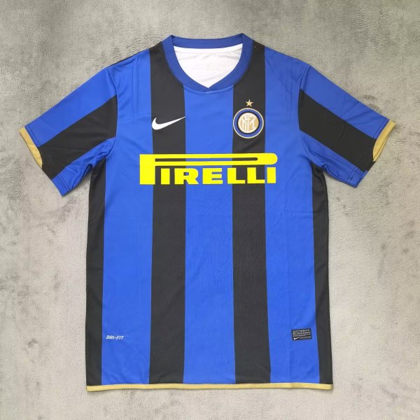 Retro Inter Milan Home 1:1 Quality Soccer Jersey   2008-2009