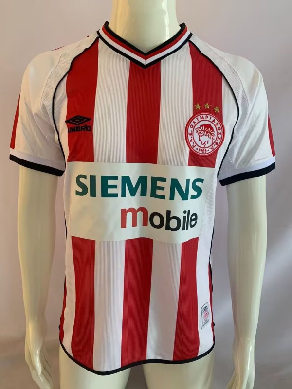 Olympiacos  Home Fans 1:1 Quality Soccer Jersey 2001-2002