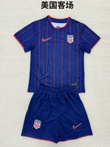 Usa Away Kids 1:1 Quality Soccer Jersey   25-26 (16-2XL)