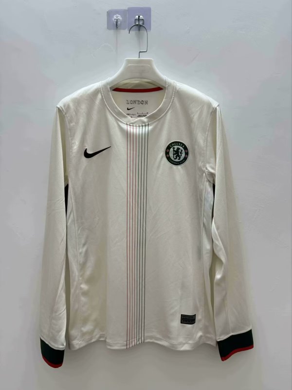 Chelsea Away Long  Fans1:1 Quality Soccer Jersey  Quality Soccer Jersey  25-26
