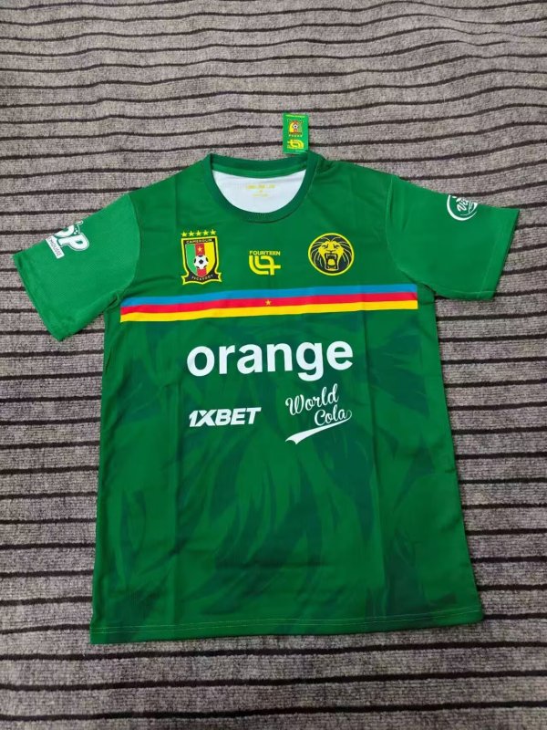 Cameroon green  training clothes Fans  1:1 Quality Soccer Jersey  25-26