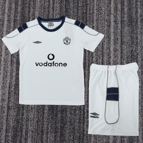 Retro Manchester United Away Kids 2000-2001  1:1 Quality Soccer Jersey