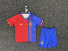 Spain  Home  Kids  2025  1:1 Quality Soccer Jersey
