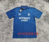 Retro Rangers Home 1:1 Quality Soccer Jersey 1988-1989