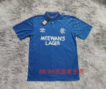 Retro Rangers Home 1:1 Quality Soccer Jersey 1988-1989