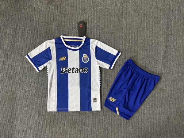 Porto Home Kids 1:1 Quality Soccer Jersey  25-26