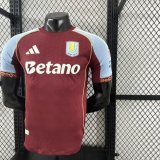 Aston Villa Home player  1:1 Quality Soccer Jersey 25-26