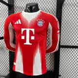 Bayern Munich Home  Long sleeves Player 1:1  Quality Soccer Jersey  25-26