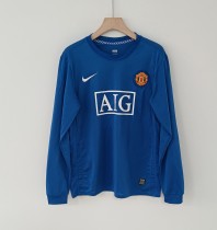 Retro Manchester united third away long sleeve   2007-2008