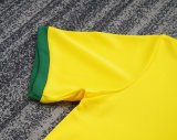 Retro  Brazil Home Kids 1:1 Quality Soccer Jersey 1970