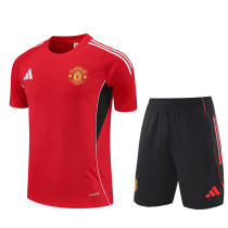 Manchester UnitedTraining  Fans kits  1:1 Quality Soccer Jersey 25-26 (Kids And Man )