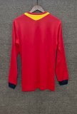 Retro Spain Home Long  Red  1:1 Quality Soccer Jersey 2013