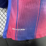 Barcelona Home Long Sleeve Player  1:1 Quality Soccer Jersey  （可配广告 ）25-26