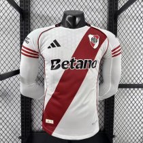 River Plate Home Long  Player   1:1 Quality Soccer Jersey   25-26