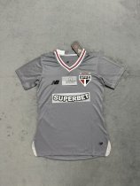 Sao Paulo Training Grey women fans 1:1 Quality Soccer Jersey 25-26