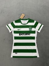 Sporting Lisbon Home Women Fans  1:1 Quality Soccer Jersey   25-26
