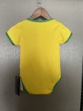Brazil Home  Baby 1:1 Quality Soccer Jersey   25-26