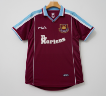Retro West Ham  Home 1:1 Quality Soccer Jersey  1999-2001