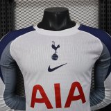 Tottenham home Long Sleeve Player 1:1 Quality Soccer Jersey    25-26