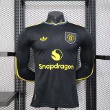 Manchester United  Third Long Sleeve Player 1:1 Quality Soccer Jersey    24-25