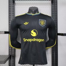 Manchester United  Third Long Sleeve Player 1:1 Quality Soccer Jersey    24-25