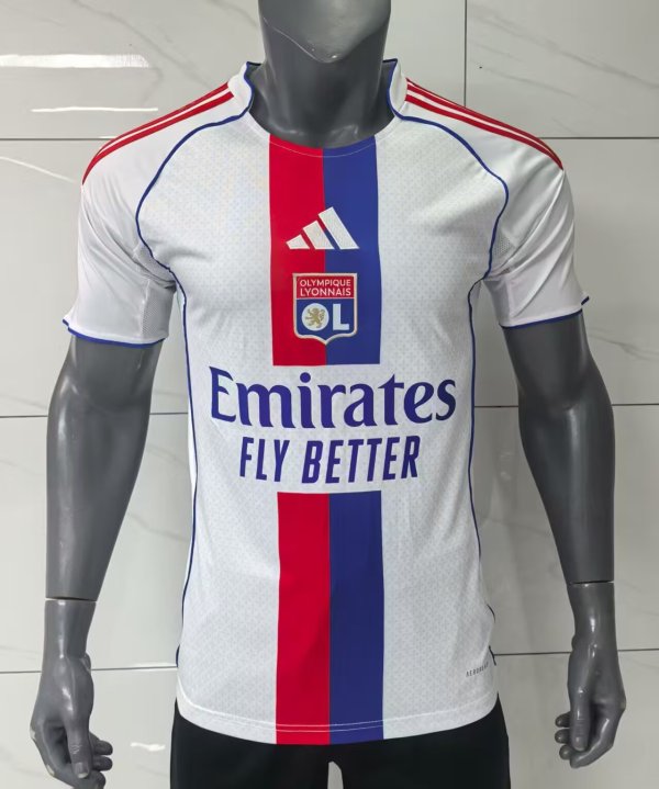 Olympique Lyonnais（OL）Home Fans 1:1 Quality Soccer Jersey 25-26