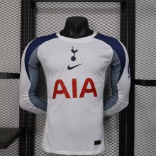 Tottenham home Long Sleeve Player 1:1 Quality Soccer Jersey    25-26