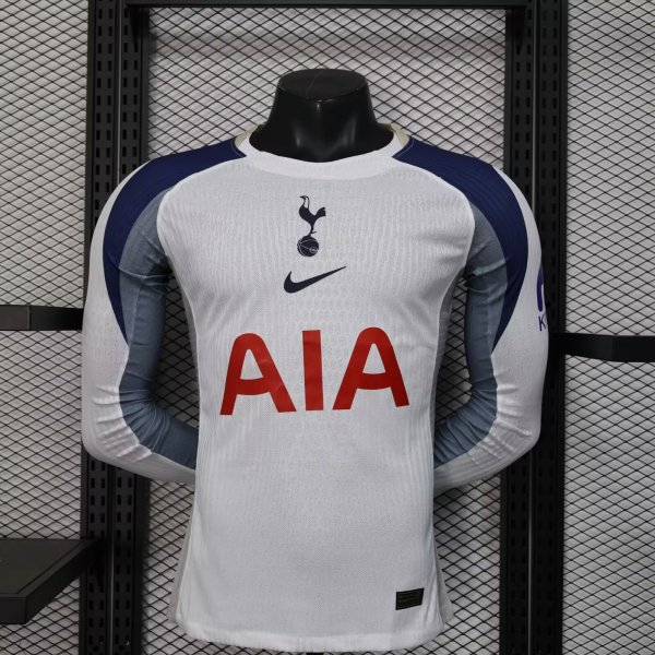 Tottenham home Long Sleeve Player 1:1 Quality Soccer Jersey    25-26