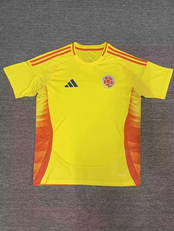 Colombia Home Fans   1:1 Quality Soccer Jersey  24-25