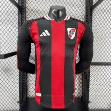 River Plate Away  Long  Player   1:1 Quality Soccer Jersey   25-26