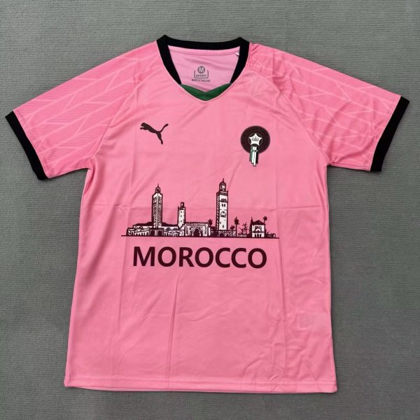 Morocco City Edition  Pink Fans   1:1 Quality Soccer Jersey   25-26