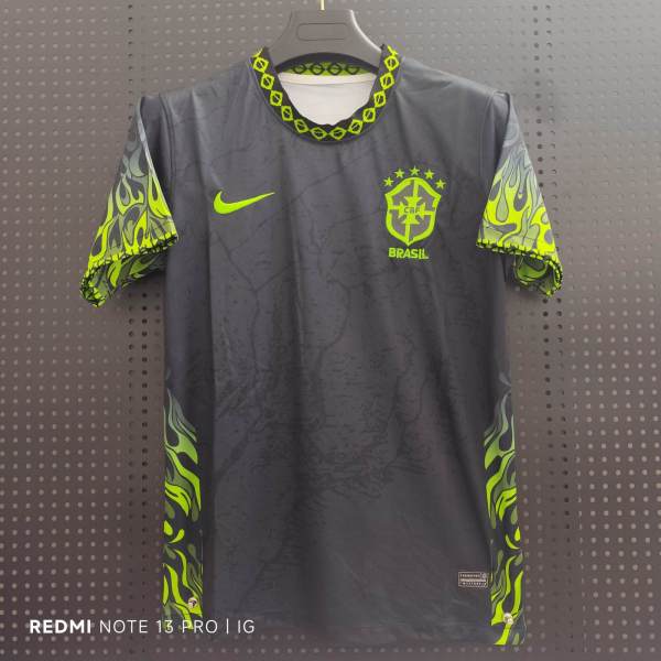 Brazil Black green Training clothes Fans 1:1 Quality Soccer Jersey 25-26