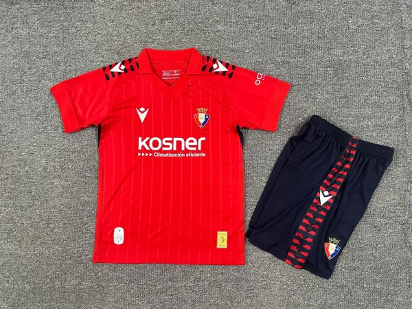 CA Osasuna Home  Kids  1:1 Quality Soccer Jersey 25-26