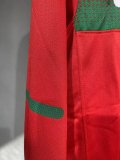 Retro  Portugal Home  Long Sleeve  Player   1:1 Quality Soccer Jersey 2010