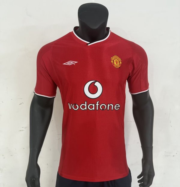 Retro Manchester United Home  1:1 Quality Soccer Jersey  2000-2002