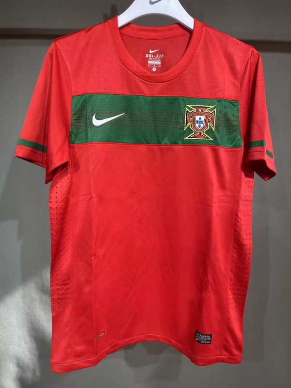Retro  Portugal Home Player   1:1 Quality Soccer Jersey 2010