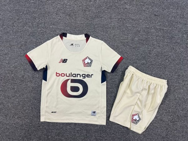 Lille(LOSC) Away Kids  1:1 Quality Soccer Jersey  25-26