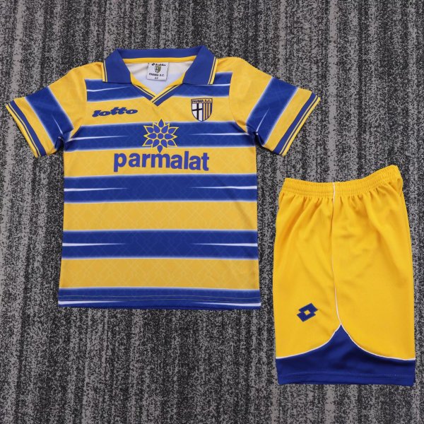 Retro Parma  Home Kids  1:1 Quality Soccer Jersey 1998-1999