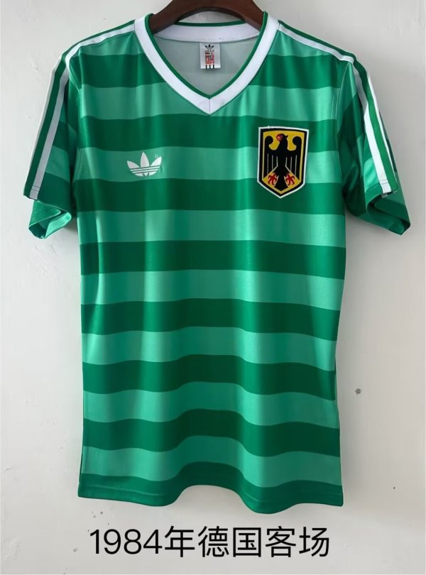 Retro Germany Away 1:1 Quality Soccer Jersey 1984