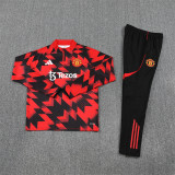 Manchester United Training  Tracksuit   Black Red(Kids And Man )  1:1  25-26
