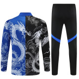 Real Madrid Training  Tracksuit Blue Black  (Kids And Man )  1:1  25-26