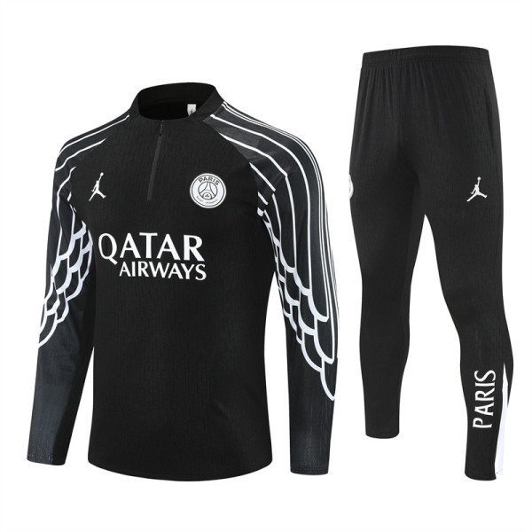 PSG  Training  Tracksuit   Black (Kids And Man )  1:1  25-26