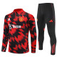 Manchester United Training  Tracksuit   Black Red(Kids And Man )  1:1  25-26