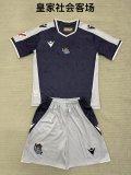 Real Sociedad  Away  Fans  (Kids and Man)  1:1 Quality Soccer Jersey  25-26