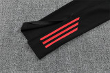 Manchester United Training  Tracksuit   Black Red(Kids And Man )  1:1  25-26