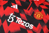 Manchester United Training  Tracksuit   Black Red(Kids And Man )  1:1  25-26