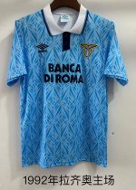 Retro  Lazio Home 1:1 Quality Soccer Jersey  1992
