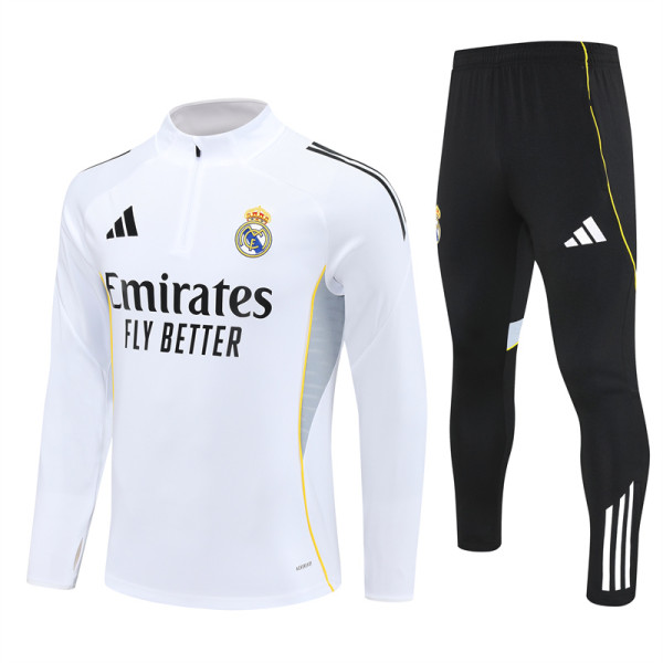 Real Madrid Training  Tracksuit White (Kids And Man )  1:1  25-26
